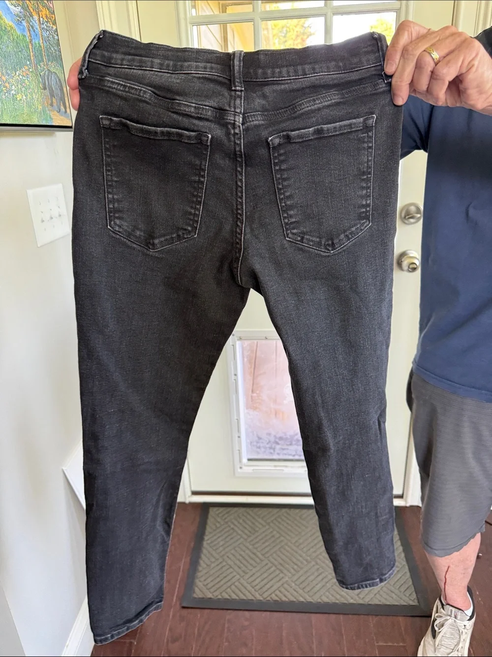 Banana Republic Men’s Washed Black Skinny Jeans